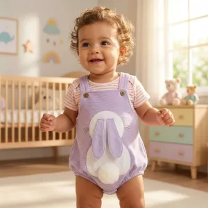 Asoleador conejito lila niña