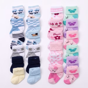 Pack Medias 6 Pares Bebé Recién Nacido Algodón