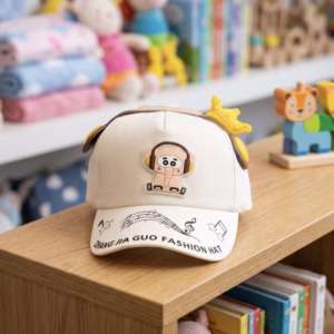 Gorra Elefante Audífonos Beige