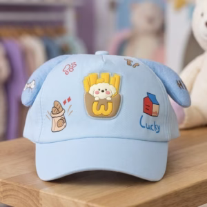 Gorra Con Orejas Perrito Lucky Azul Celeste