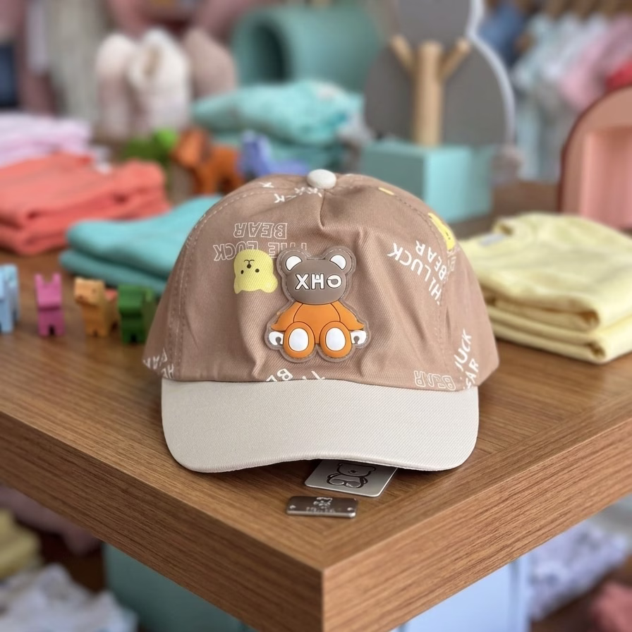 Gorra Bebé Osito Luck Café Beige