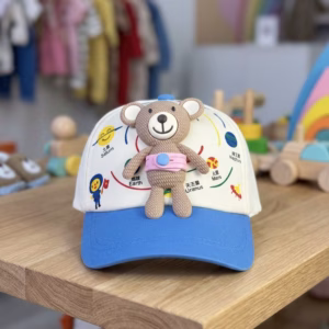 Gorra Osito de Juguete Beige Azul