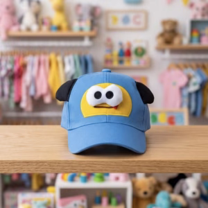 Gorra Con Orejas y Ojos Locos Azul